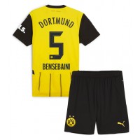 Dětský fotbalový dres Borussia Dortmund Ramy Bensebaini #5 2024-25 Domácí Krátký Rukáv (+ trenýrky)